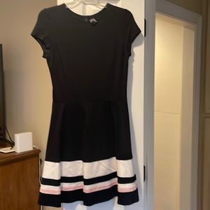 Aqua fit and flare cotton dress